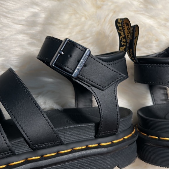 Dr Martens Women's Blaire Hydro Platform Sandals Size 7 Black - Picture 8 of 14